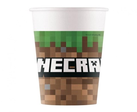 Godan Kubek jednorazowy Godan Minecraft 8szt. papier 200ml (95442)