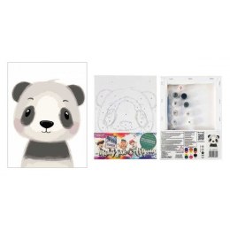 Norimpex Zestaw kreatywny dla dzieci Malowanie po numerach 18x24cm panda Norimpex (NO-1008756)