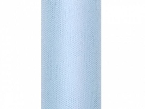 Partydeco Tiul Partydeco gładki 3mm błękitny 9m (TIU30-011)