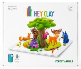 Tm Toys Masa plastyczna dla dzieci Hey Clay Zwierzęta Leśne, 18 kolorów mix Tm Toys (HCL18011CEE)