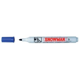 Snowman Marker permanentny Snowman niebieski, niebieski okrągła końcówka (G-02)