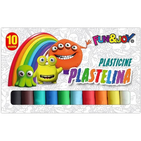Fun&Joy Plastelina Fun&Joy 10 kolorów