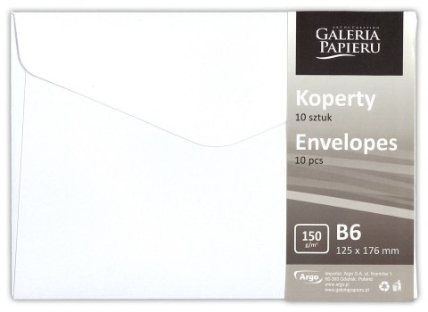 Galeria Papieru Koperta Galeria Papieru pearl biały B6 biała (280839) 10 sztuk