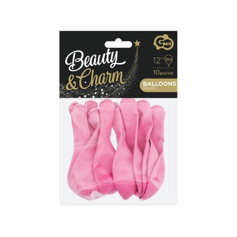 Godan Balon gumowy Godan Balony Beauty&Charm pastelowe 10szt. różowy 300mm 12cal (CB-1PRO)