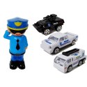 Lean Samochód policyjny Schowek Garaż 2w1 Policjant Małe Autka Dźwięk Światła Lean (7537)