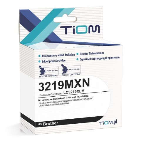 Tiom Tusz (cartridge) alternatywny Tiom Brother Lc3219xlm (Ti-B3219MXN)