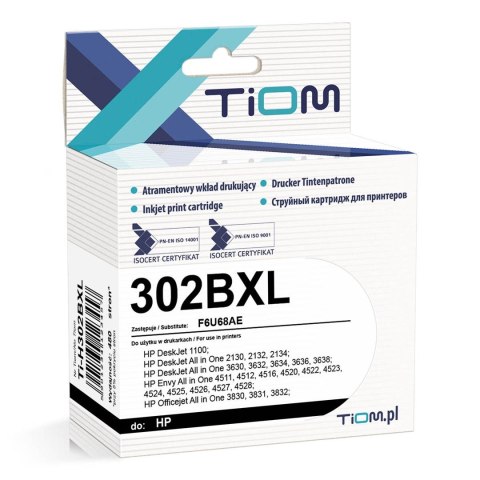 Tiom Tusz (cartridge) alternatywny Hp Dj1110/2130 302xl F6u68ae Tiom (Ti-H302BXL)