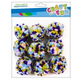 Craft With Fun Pompony Craft With Fun mix 9 szt (463937)