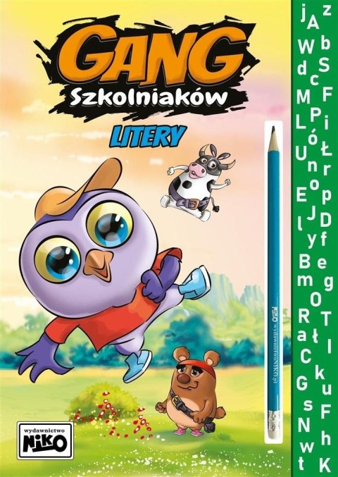 Niko Książeczka edukacyjna Niko Gang Szkolniaków. Litery.