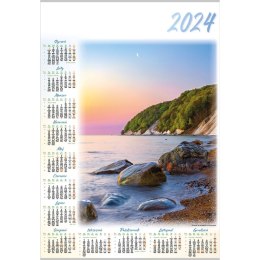 Lucrum Kalendarz ścienny Lucrum Wybrzeże plakatowy 607mm x 880mm (PL02)