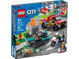 Lego Klocki konstrukcyjne Lego City akcja strażacka i policyjna (60319)