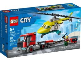 Lego Klocki konstrukcyjne Lego City laweta helikoptera ratunkowego (60343)