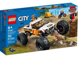 Lego Klocki konstrukcyjne Lego City Przygody samochodem terenowym 4x4 (60387)