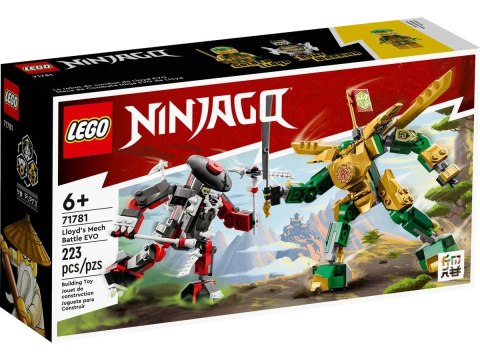 Lego Klocki konstrukcyjne Lego Ninjago starcie Lloyda z Mechem EVO (71781)