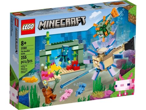 Lego Klocki konstrukcyjne Lego Minecraft Walka ze strażnikami (21180)