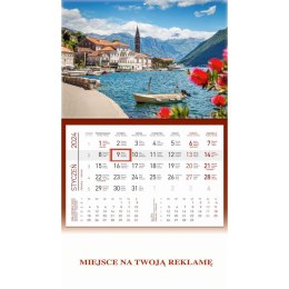 Wydawnictwo Wokół Nas Kalendarz ścienny Wydawnictwo Wokół Nas Zatoka kalendarz jednodzielny 302mm x 295mm (KS056)