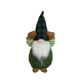 Arpex Ozdoba świąteczna Skrzat w kraciastej czapce - zielony Arpex (BN0278ZIE-0254)