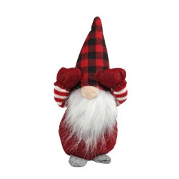 Arpex Ozdoba świąteczna Skrzat w kraciastej czapce - czerwony Arpex (BN0285CZE-0254)