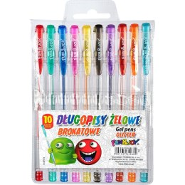 Fun&Joy Długopis żelowy Fun&Joy brokatowy 10 kolorów mix 1,0mm (FJ-MR10)