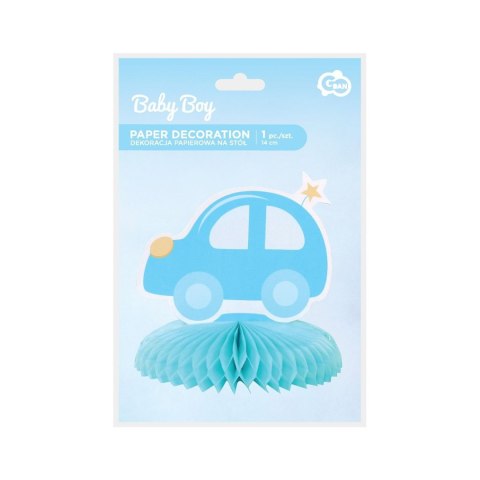 Godan Dekoracja na stół AUTKO, papierowa, baby shower - 14 cm Godan (QT-DSSN)