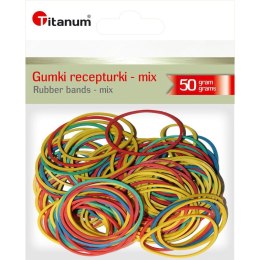 Titanum Gumki recepturki Titanum 50g śr. (mix)mm