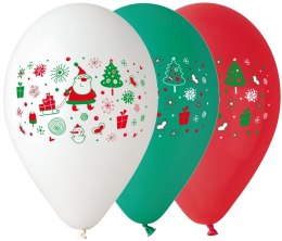 Godan Balon gumowy Godan BOŻE NARODZENIE MIKOŁAJ 5 szt mix (GB/PG24)