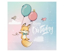 Godan Serwetki Godan Kolekcja Happy Birthday - Lisek, certyfikat FSC mix papier [mm:] 330x330 (PG-SHL2)