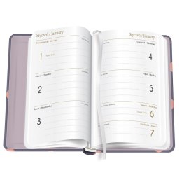 Interdruk Kalendarz książkowy (terminarz) 5902277338136 Interdruk Metalic B6/192 B6 (PINK DOTS)