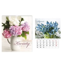 Interdruk Kalendarz ścienny 5902277338013 Interdruk 335x400 wieloplanszowy 335mm x 400mm (Kwiaty)