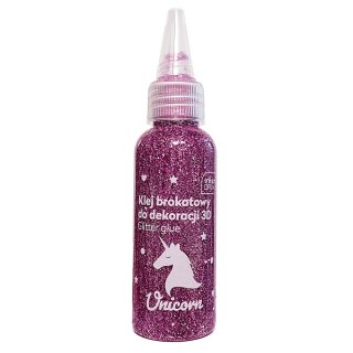 Interdruk Klej artystyczny Interdruk UNICORN brokatowy 3D 5902277337092 50ml (50ml)