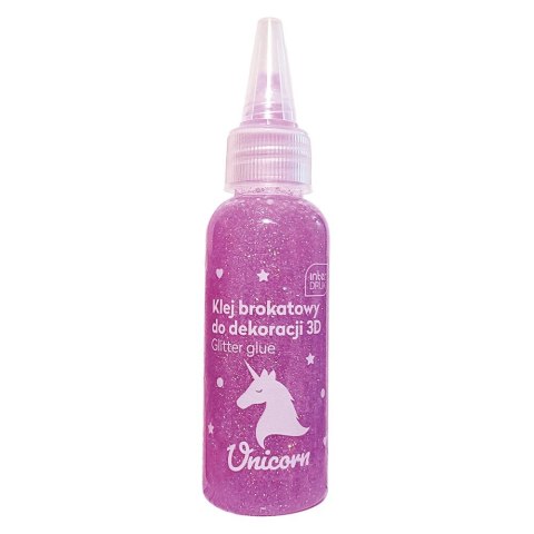 Interdruk Klej artystyczny Interdruk UNICORN brokatowy 3D 5902277337092 50ml (50ml)