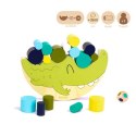 Milan Klocki do układania Balansujący krokodyl, drewniana zabawka edukacyjna