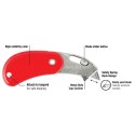 Phc Nóż Phc Psc2 bezpieczny składany czerwony (BH-PSC2-300)