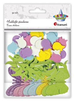 Titanum Naklejka (nalepka) Craft-Fun Series piankowe tulipany, motyle Titanum (7517)