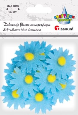 Titanum Ozdoba filcowa Titanum Craft-Fun Series kwiaty samoprzylepna (7534B)