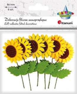 Titanum Ozdoba filcowa Titanum Craft-Fun Series słoneczniki na druciku