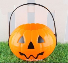 Bemag Ozdoba halloweenowa wiaderko dynia Halloween 17x12cm Bemag (HL-100)