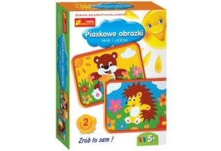 Ranok Creative Zestaw kreatywny do składania Ranok Creative PIASKOWE OBRAZKI MIŚ I JEŻYK (03583)