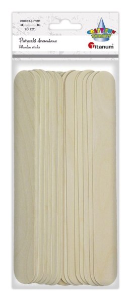 Titanum Ozdoba drewniana Titanum Craft-Fun Series Patyczki naturalne 24x200mm (171200)