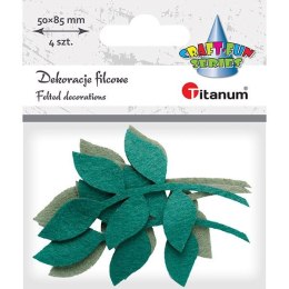 Titanum Ozdoba filcowa Titanum Craft-Fun Series liście z gałązką (19YJ-013)