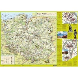 Demart Mapa ścienna Mapa w tubie - Polska dla dzieci Demart
