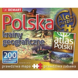 Demart Puzzle Demart Polska:krainy geograficzne 200 el.