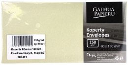 Galeria Papieru Koperta pearl kremowy kremowy [mm:] 80x160 Galeria Papieru (280491) 10 sztuk