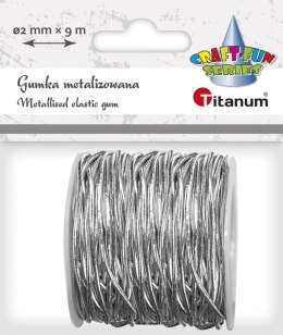 Titanum Sznurek Titanum Craft-Fun Series gumka srebrna 9m