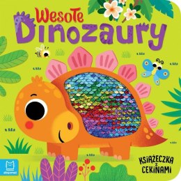 Aksjomat Książeczka edukacyjna Aksjomat Wesołe dinozaury. Książeczka z cekinami