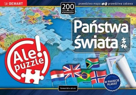 Demart Puzzle Państwa Europy 200 el. Demart