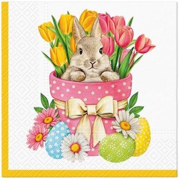 Paw Serwetki Paw Lunch Flower Bunny mix nadruk bibuła [mm:] 330x330 (SDL140700)