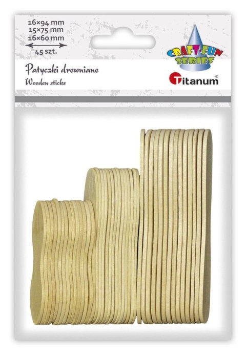 Titanum Ozdoba drewniana Titanum Craft-Fun Series Patyczki naturalne