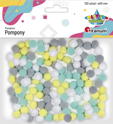 Titanum Pompony Titanum Craft-Fun Series poliestrowe pastelowy 120 szt (21TH0514-3)