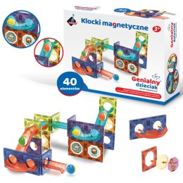 Askato Klocki magnetyczne Askato Genialny dzieciak 40 elementów (117492)